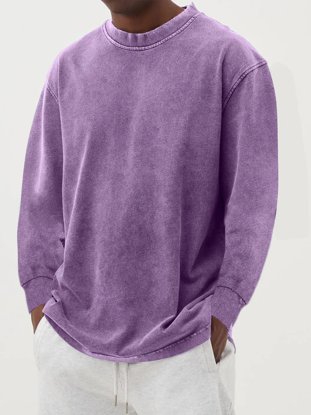 Washed Long-sleeved sweatshirts