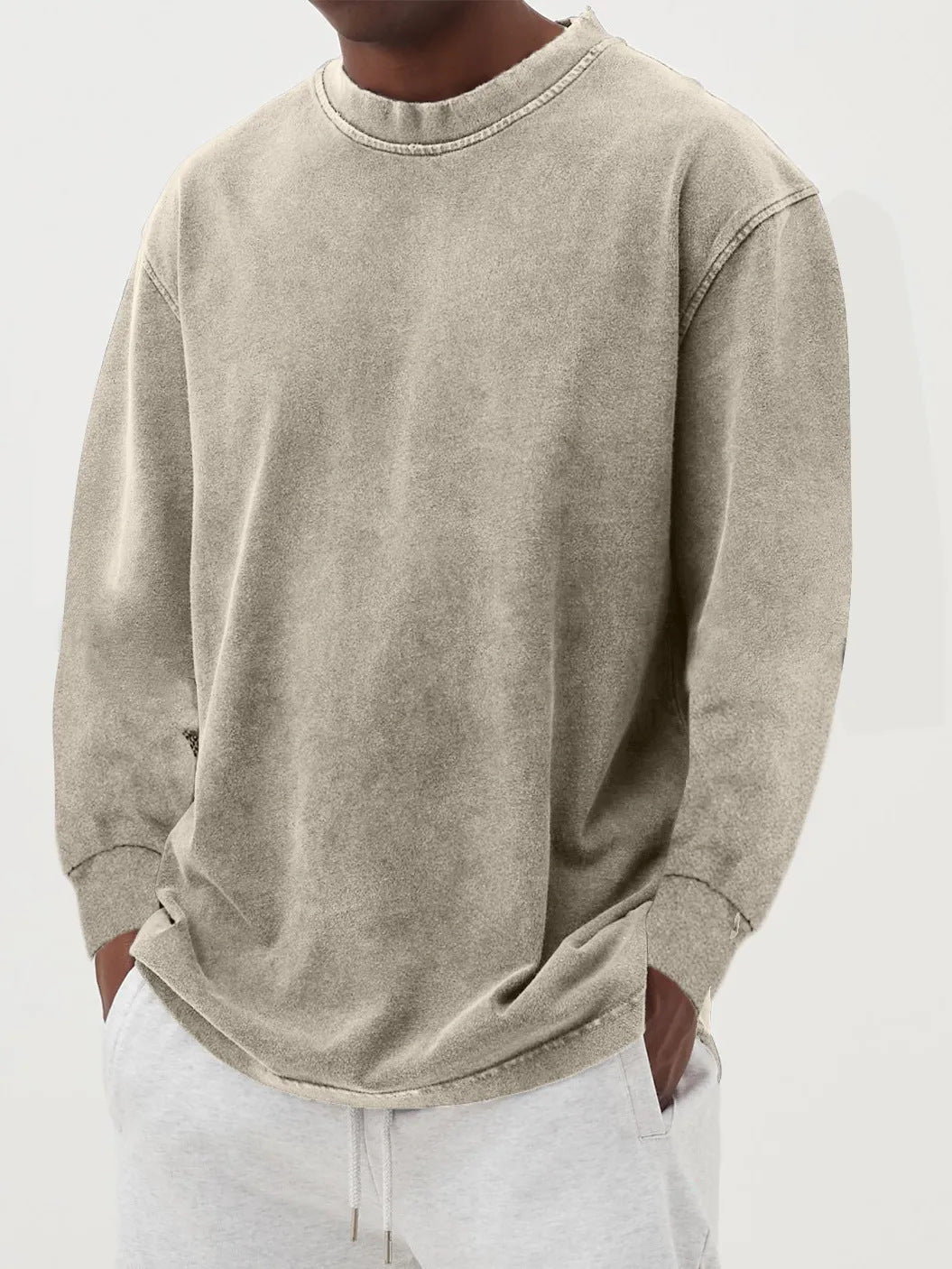 Washed Long-sleeved sweatshirts
