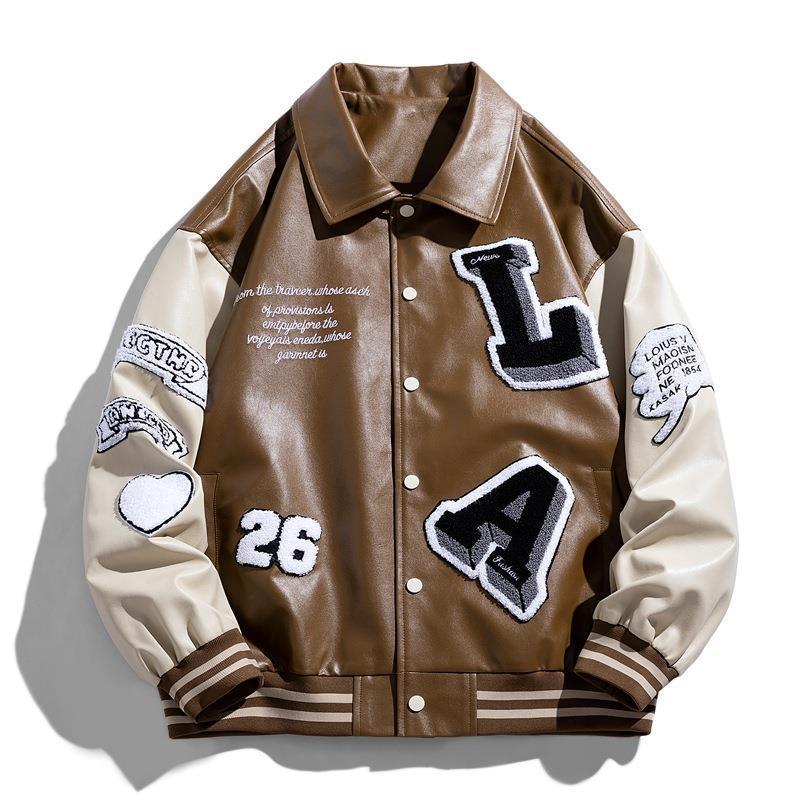 Men's Varsity Leather Jacket