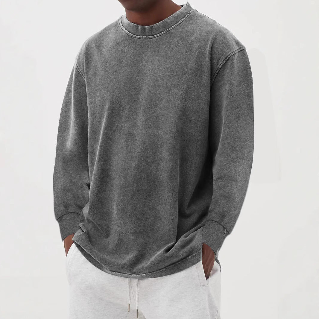 Washed Long-sleeved sweatshirts