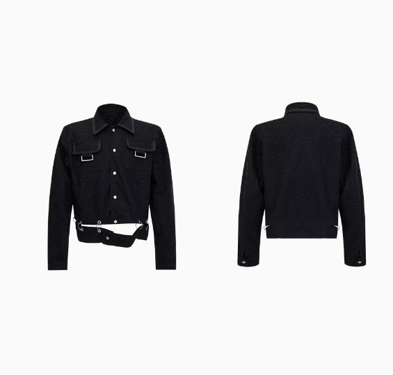 Grid Collar Jacket