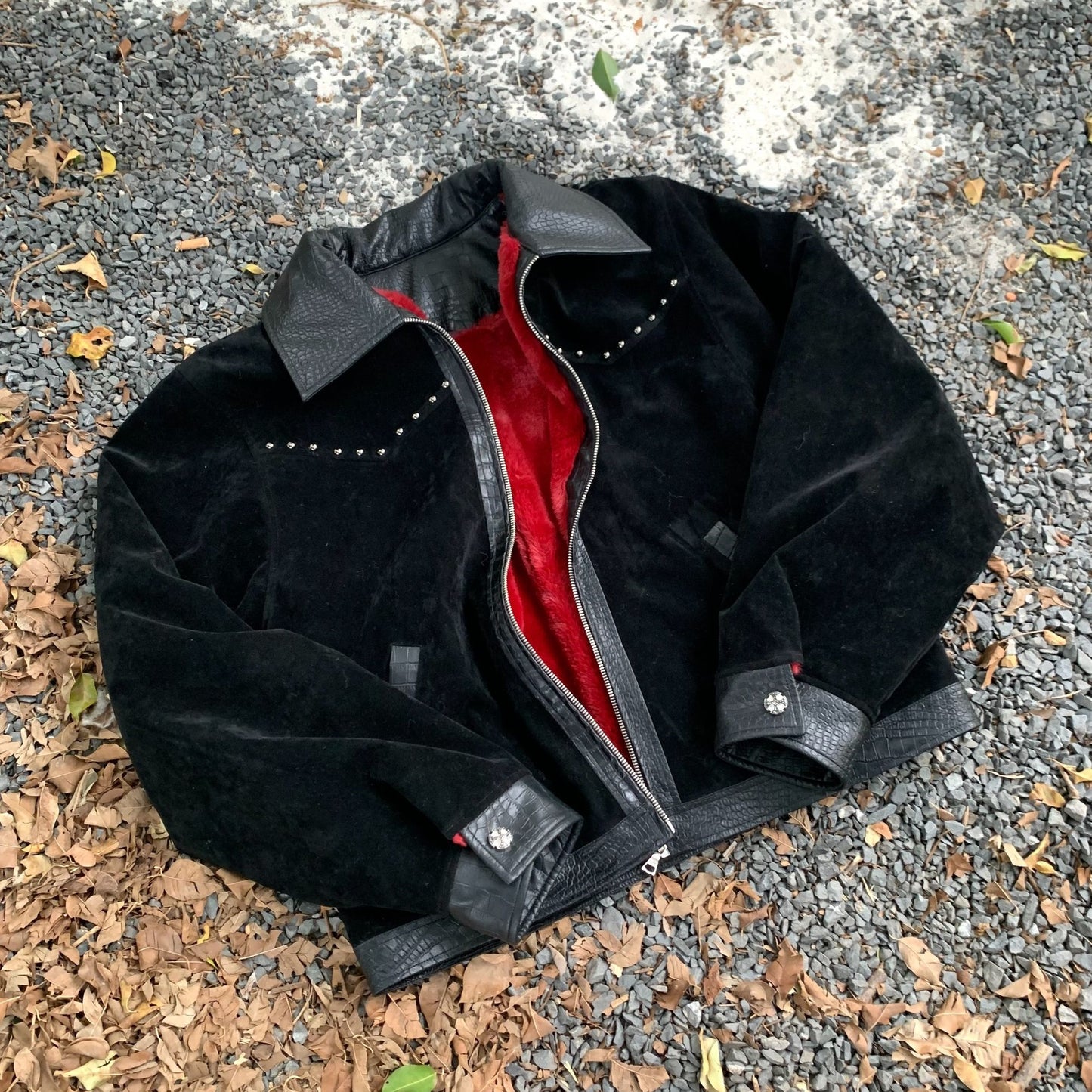 Leather Patchwork Jacket