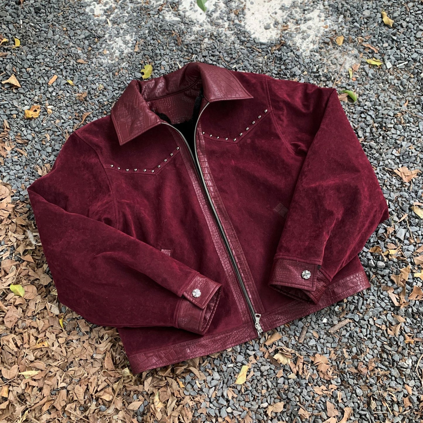 Leather Patchwork Jacket