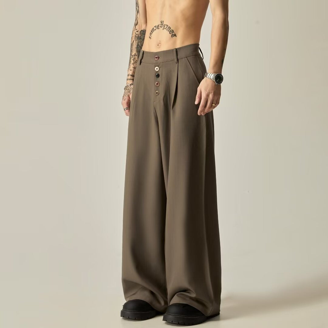 Casual Vertical Tube Trouser