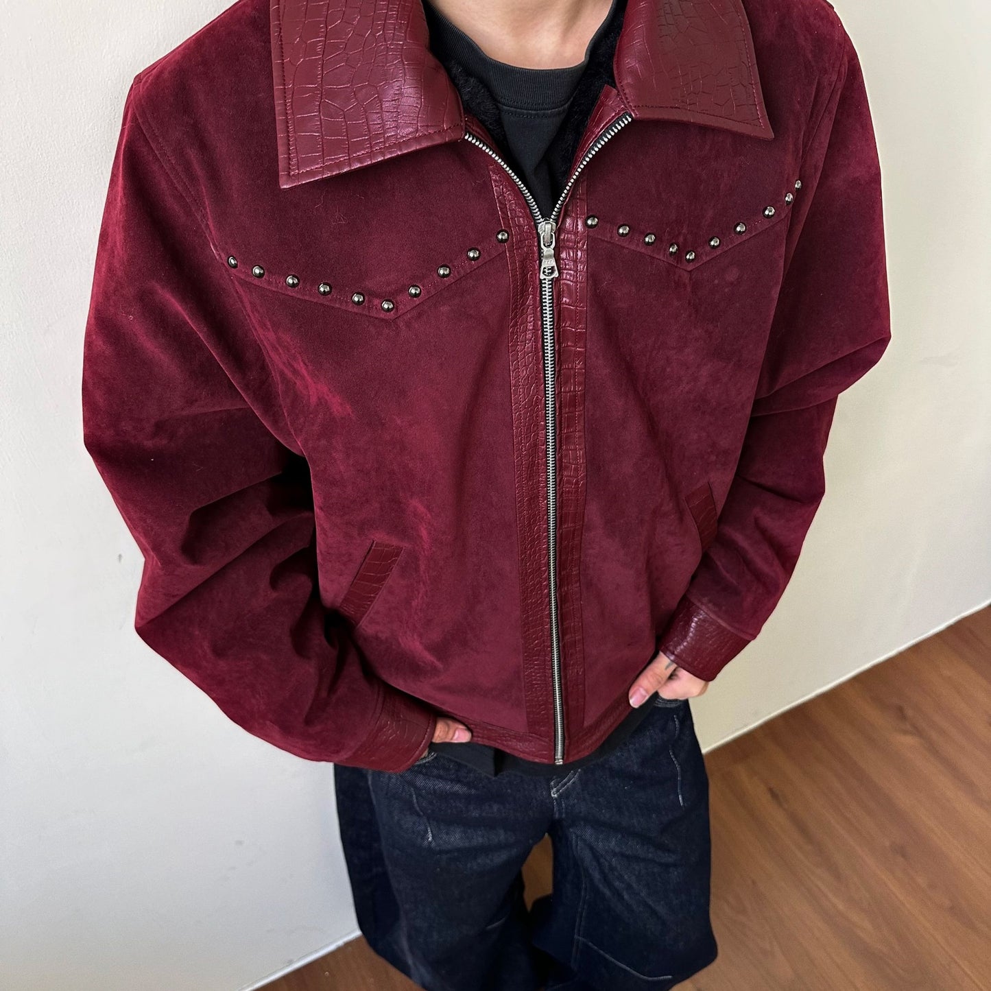 Leather Patchwork Jacket