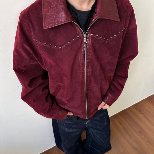 Leather Patchwork Jacket