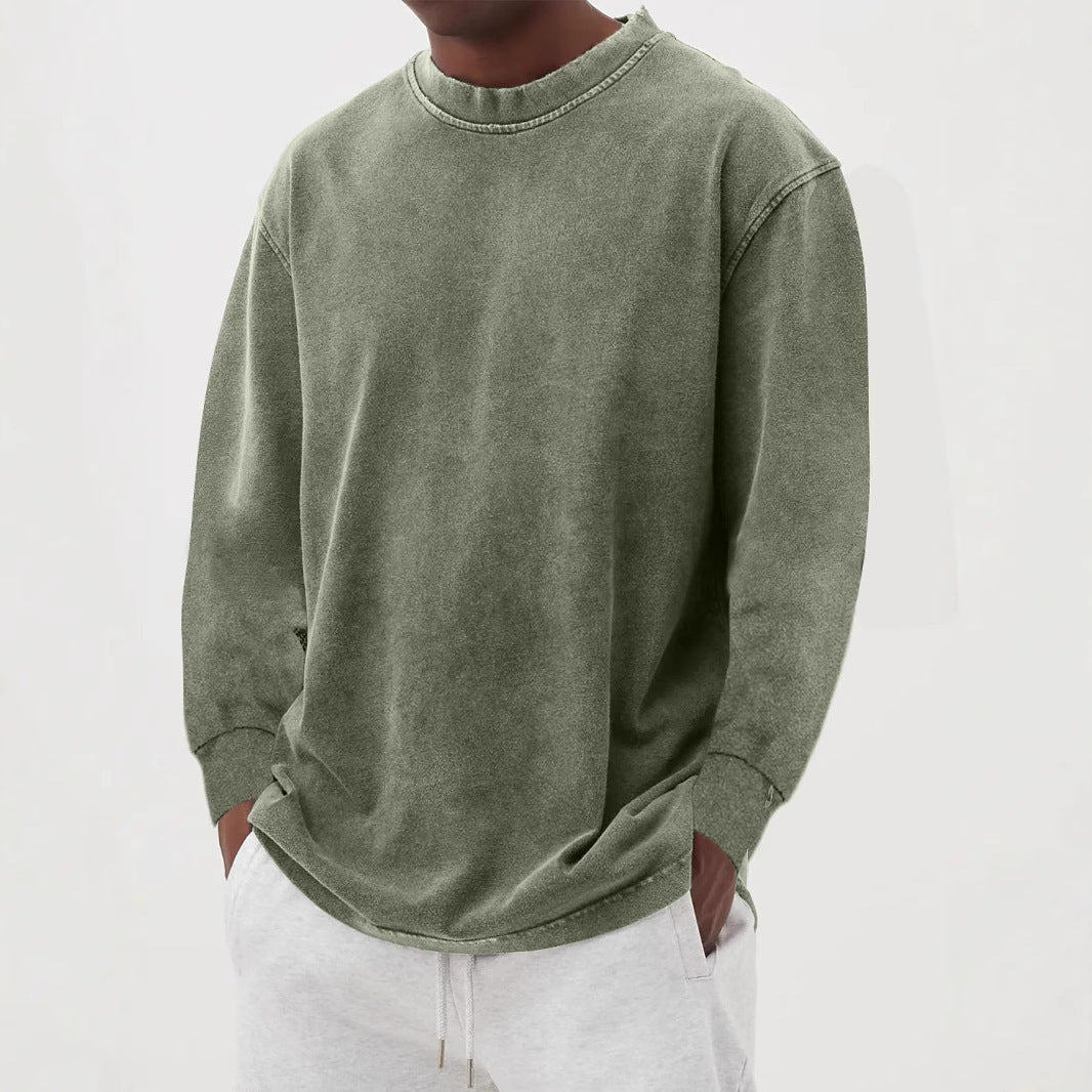 Washed Long-sleeved sweatshirts