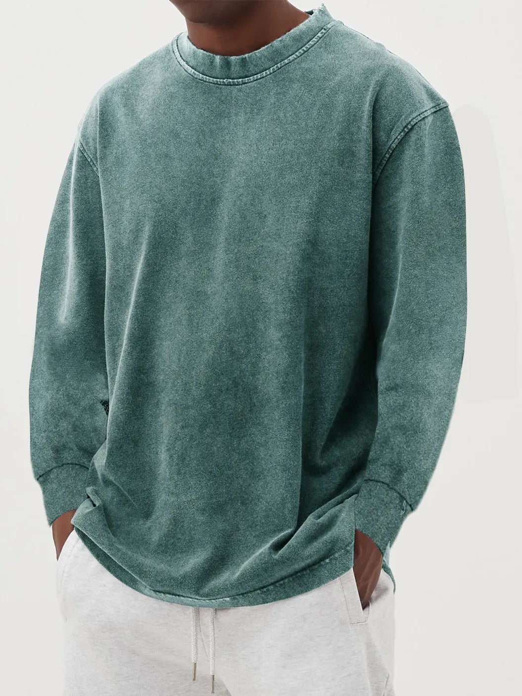 Washed Long-sleeved sweatshirts