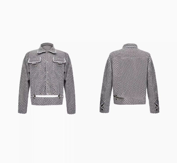 Grid Collar Jacket